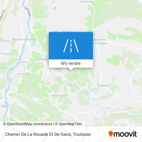 Chemin De La Rouade Et De Savis plan
