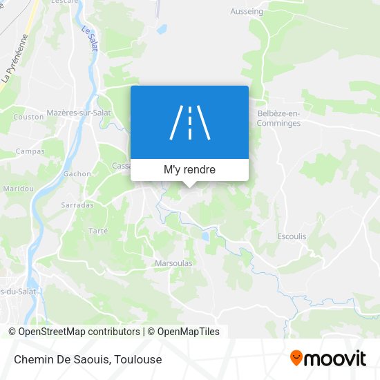 Chemin De Saouis plan
