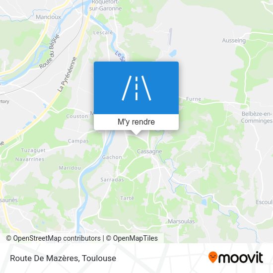 Route De Mazères plan