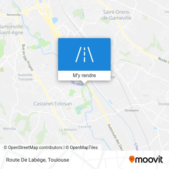 Route De Labège plan