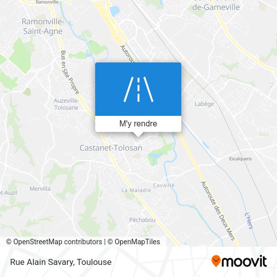 Rue Alain Savary plan