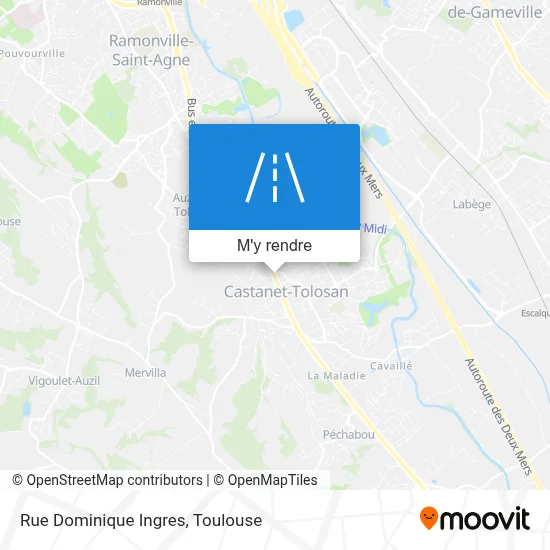 Rue Dominique Ingres plan