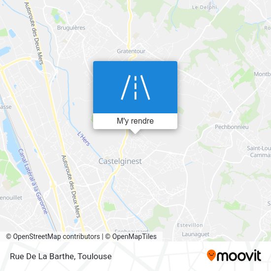 Rue De La Barthe plan