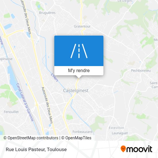Rue Louis Pasteur plan