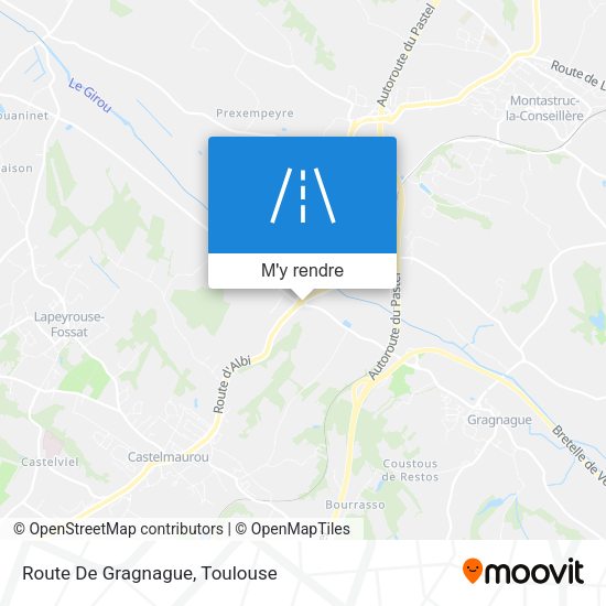 Route De Gragnague plan