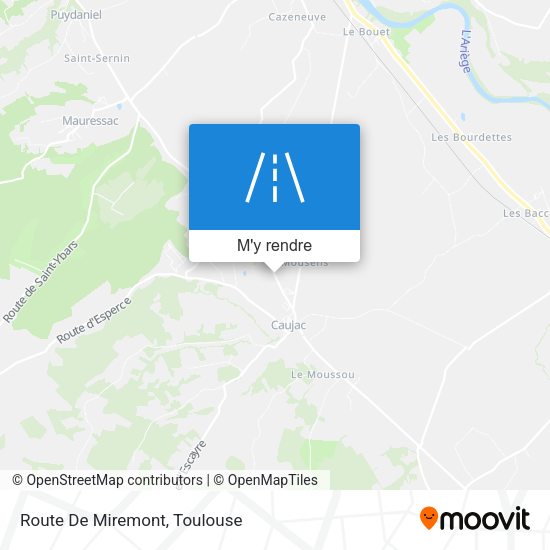 Route De Miremont plan