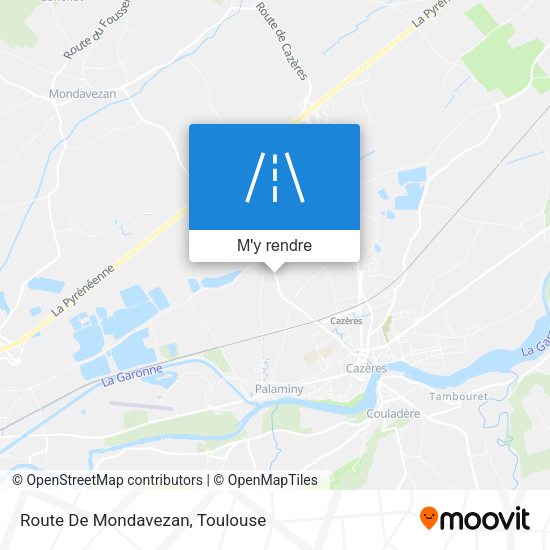 Route De Mondavezan plan