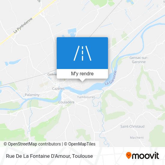 Rue De La Fontaine D'Amour plan