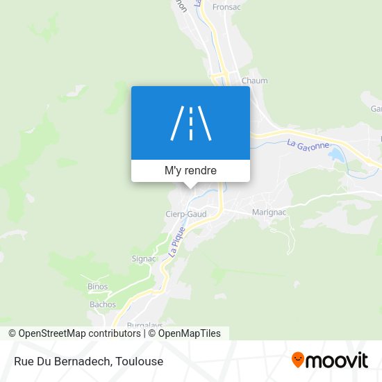Rue Du Bernadech plan