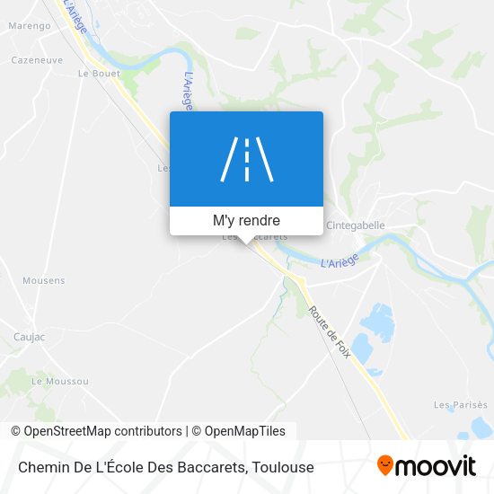 Chemin De L'École Des Baccarets plan
