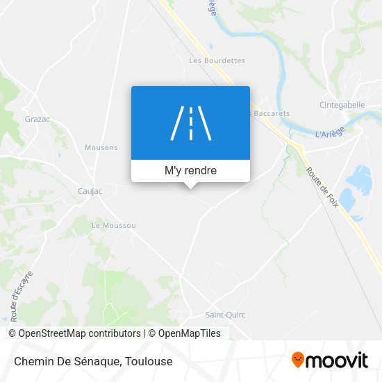 Chemin De Sénaque plan