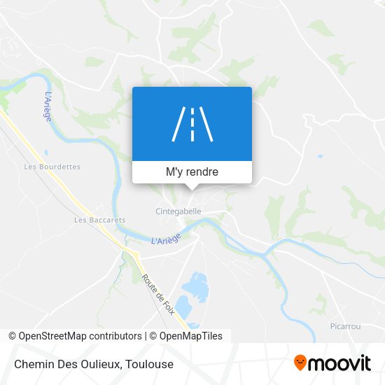 Chemin Des Oulieux plan