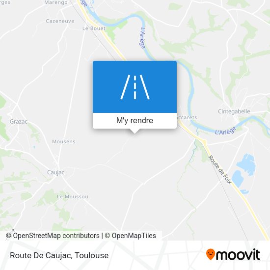 Route De Caujac plan