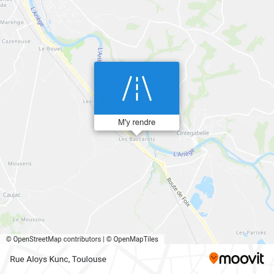 Rue Aloys Kunc plan