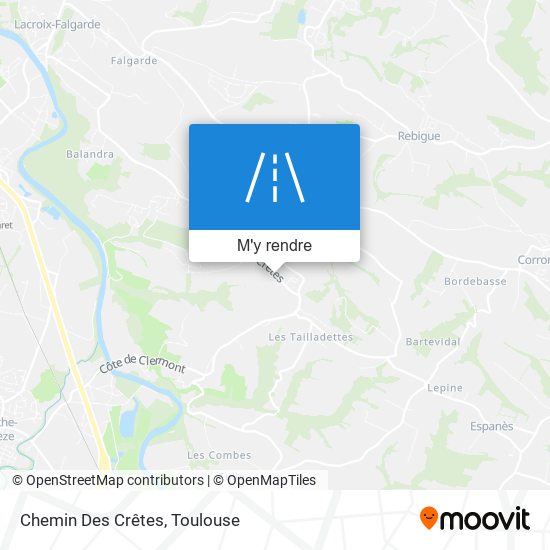 Chemin Des Crêtes plan