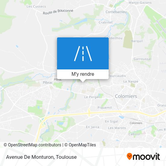 Avenue De Monturon plan