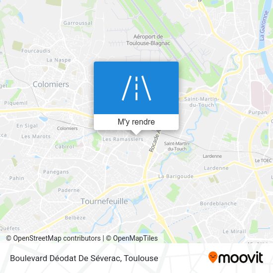 Boulevard Déodat De Séverac plan