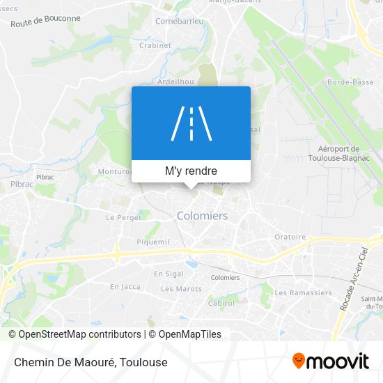 Chemin De Maouré plan