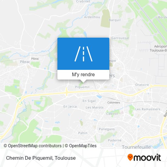 Chemin De Piquemil plan