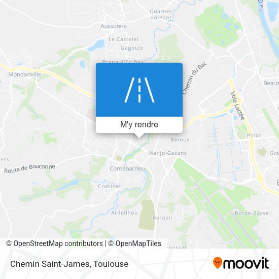 Chemin Saint-James plan