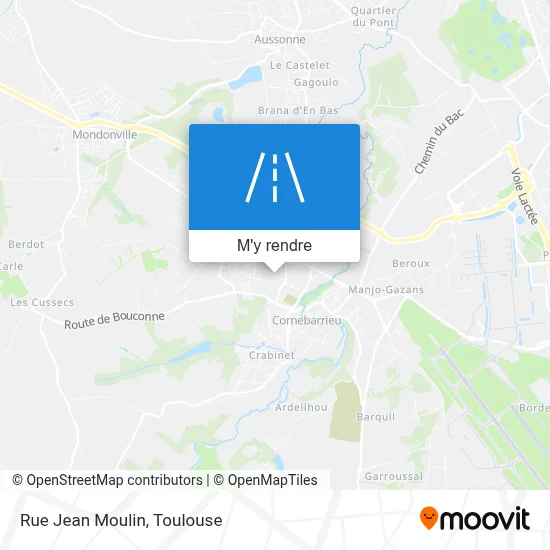 Rue Jean Moulin plan