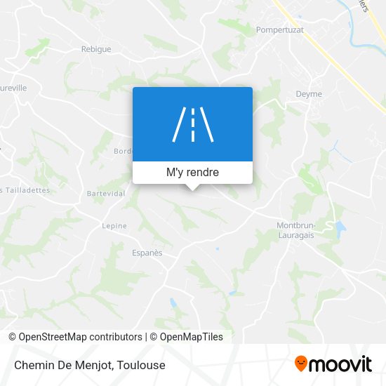 Chemin De Menjot plan