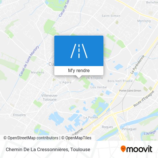 Chemin De La Cressonnières plan