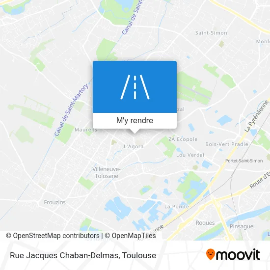 Rue Jacques Chaban-Delmas plan