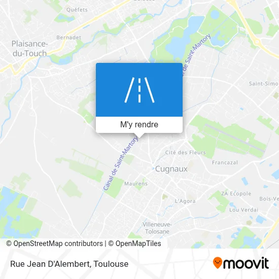 Rue Jean D'Alembert plan