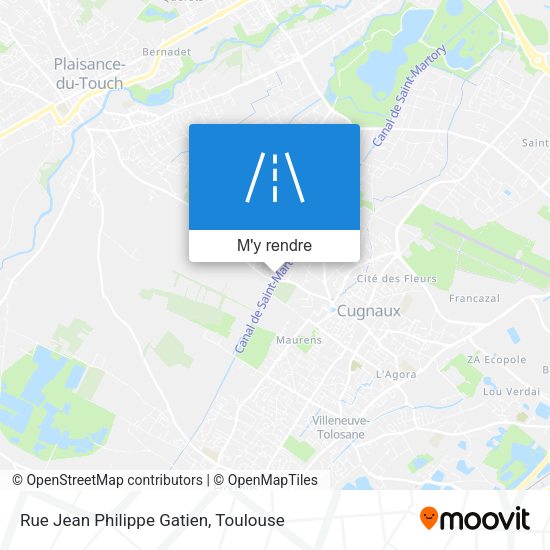 Rue Jean Philippe Gatien plan