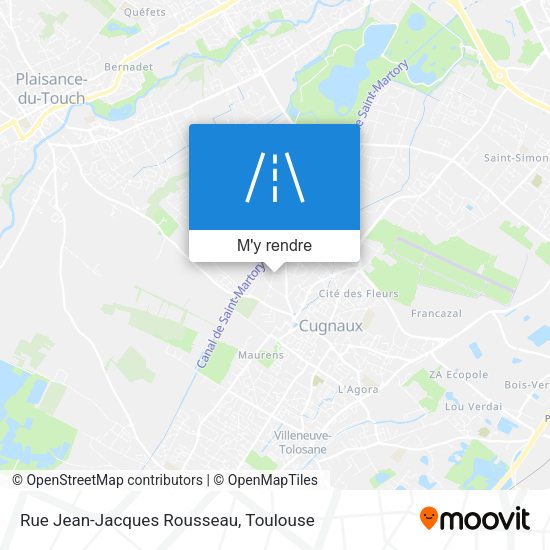Rue Jean-Jacques Rousseau plan