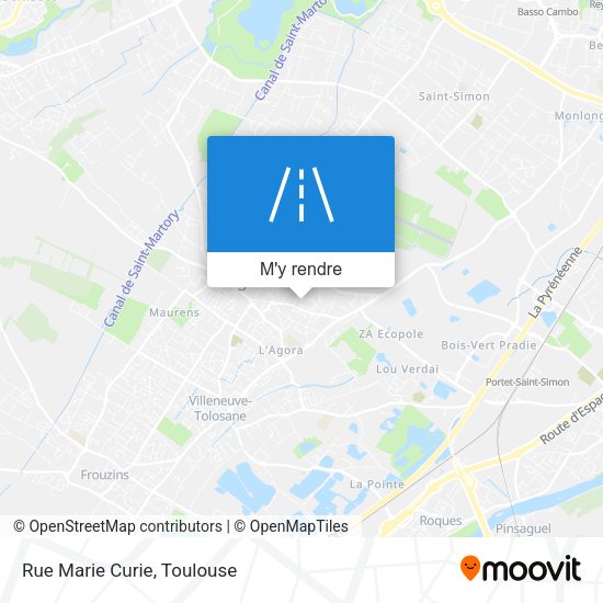 Rue Marie Curie plan