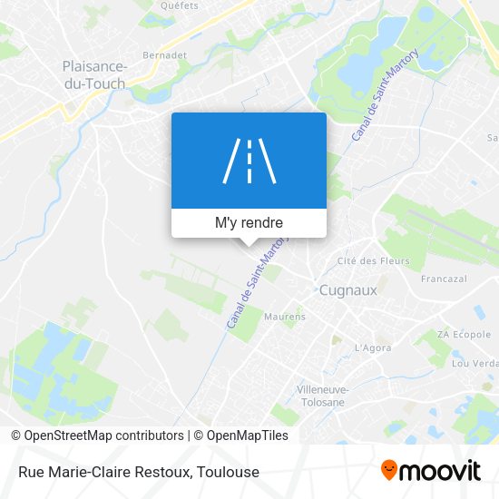 Rue Marie-Claire Restoux plan