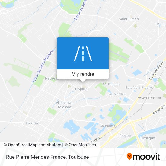 Rue Pierre Mendès-France plan