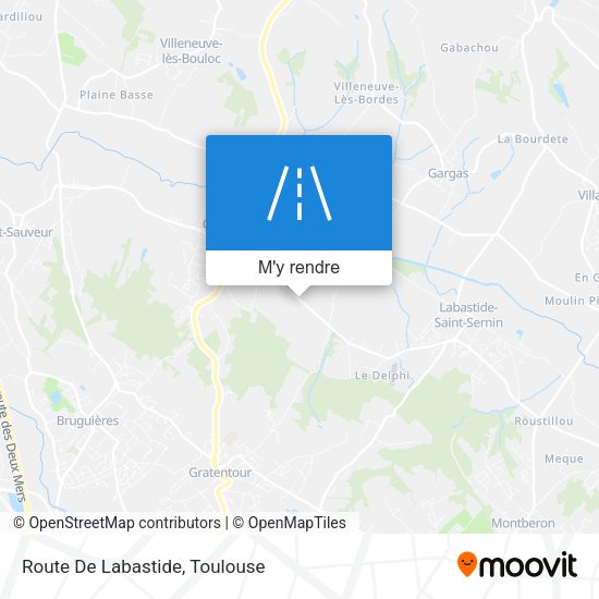 Route De Labastide plan