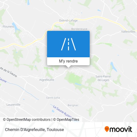 Chemin D'Aigrefeuille plan