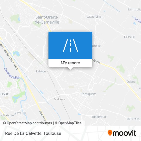 Rue De La Calvette plan