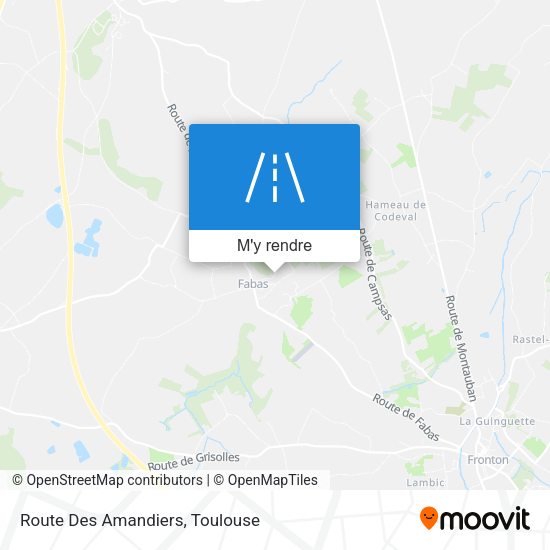 Route Des Amandiers plan