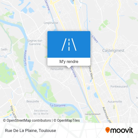 Rue De La Plaine plan