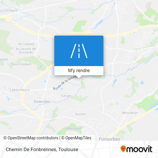 Chemin De Fonbrennes plan