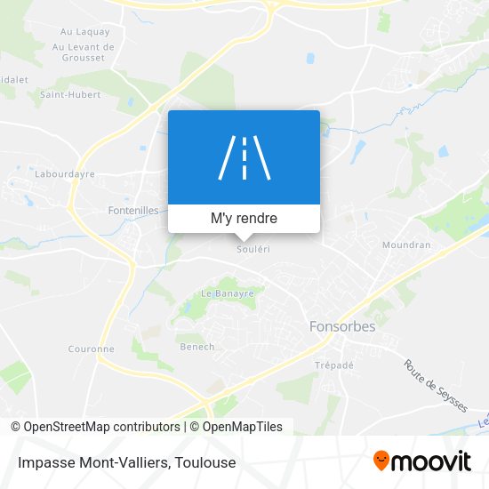 Impasse Mont-Valliers plan