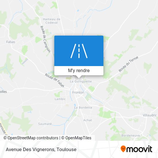 Avenue Des Vignerons plan