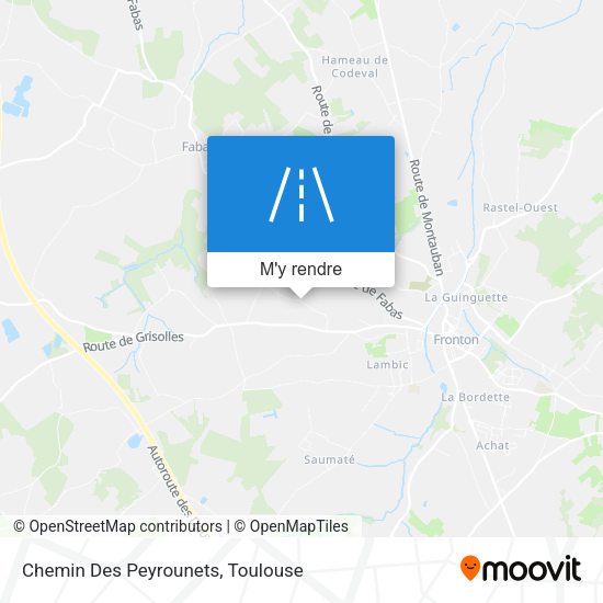 Chemin Des Peyrounets plan