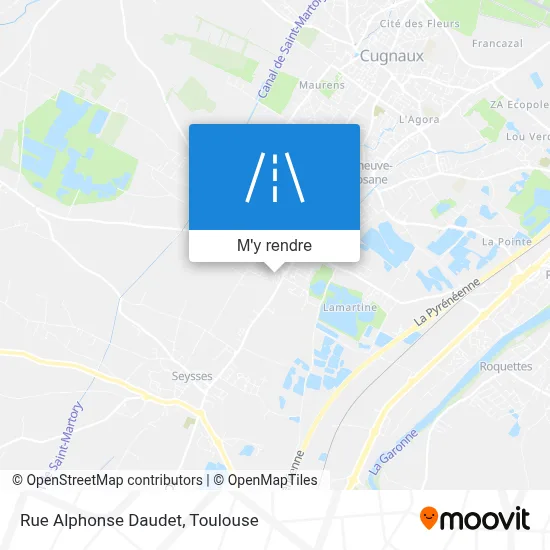 Rue Alphonse Daudet plan