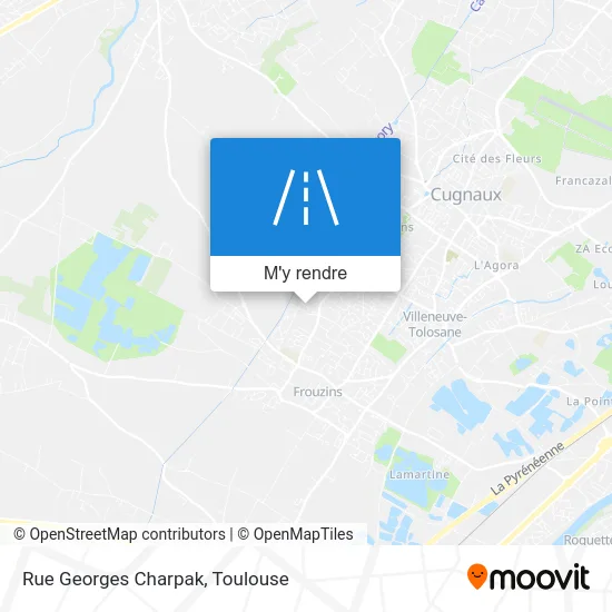 Rue Georges Charpak plan