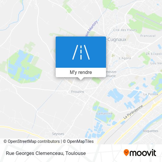 Rue Georges Clemenceau plan