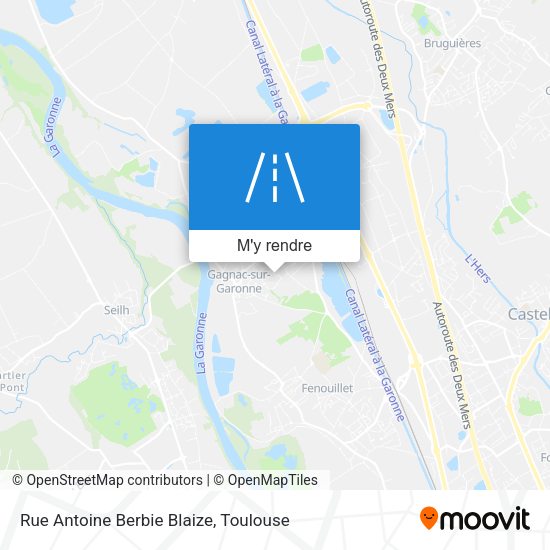 Rue Antoine Berbie Blaize plan