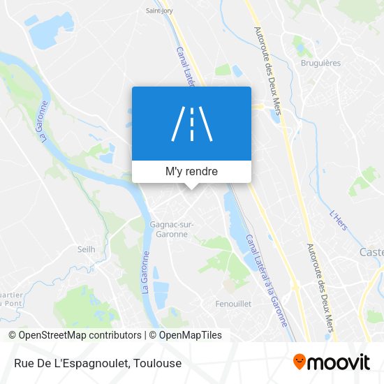 Rue De L'Espagnoulet plan