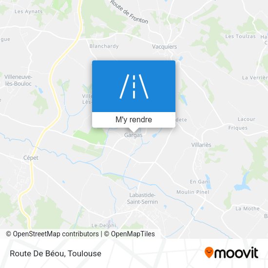 Route De Béou plan