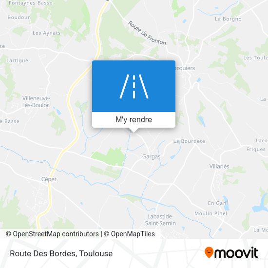 Route Des Bordes plan